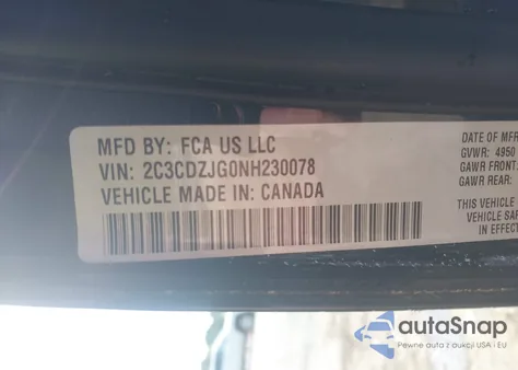 2022 Dodge Challenger Gt из США, поврежденный, VIN 2C3CDZJG0NH230078